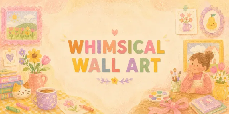 Whimsical Everyday Printable Wall Art generated by undefined