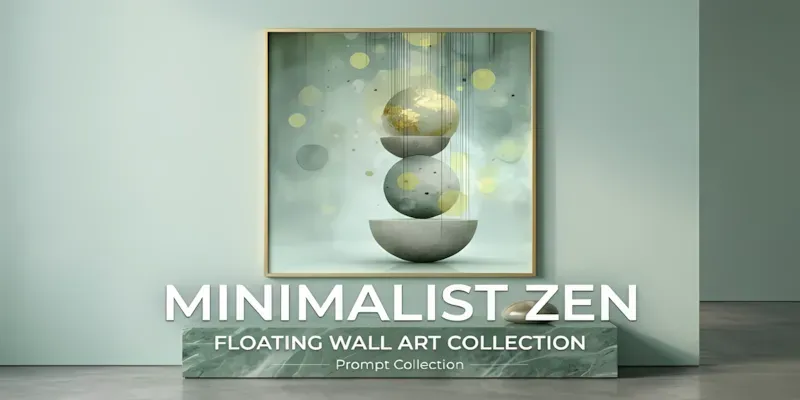Minimalist Zen Floating Wall Art generated by undefined