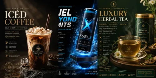 Beverage Ad Poster Creators generated by chatgpt-image
