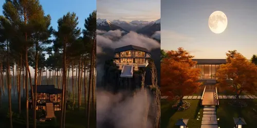 Luxury Villa Cinematic Videos generated by grok-video