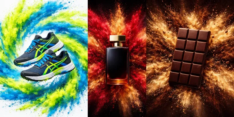 Color Explosion Powder Product Shots generated by undefined
