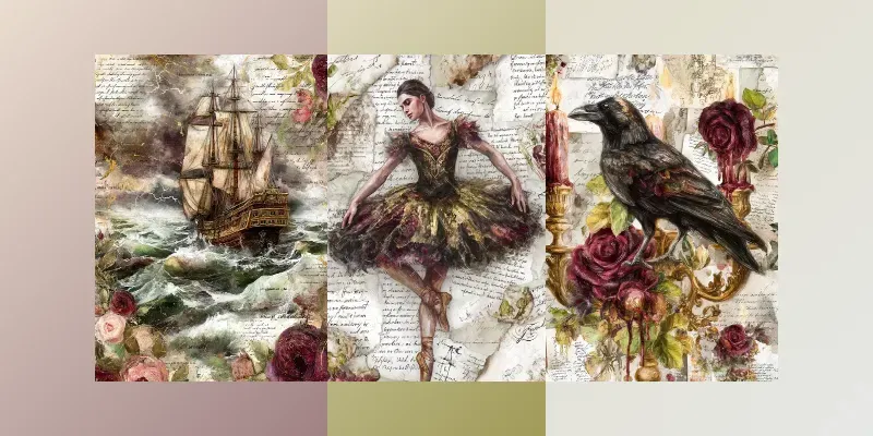 Victorian Dark Fantasy Junk Journals generated by undefined