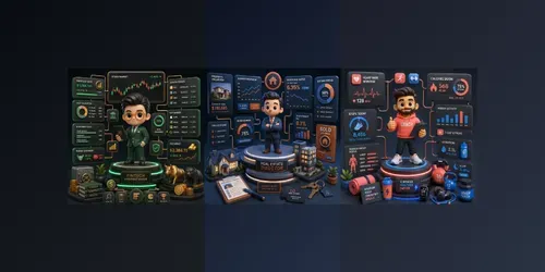 3D Clay Career Kpi Dashboards generated by chatgpt-image