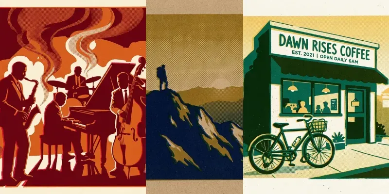 Retro Risograph Posters generated by undefined