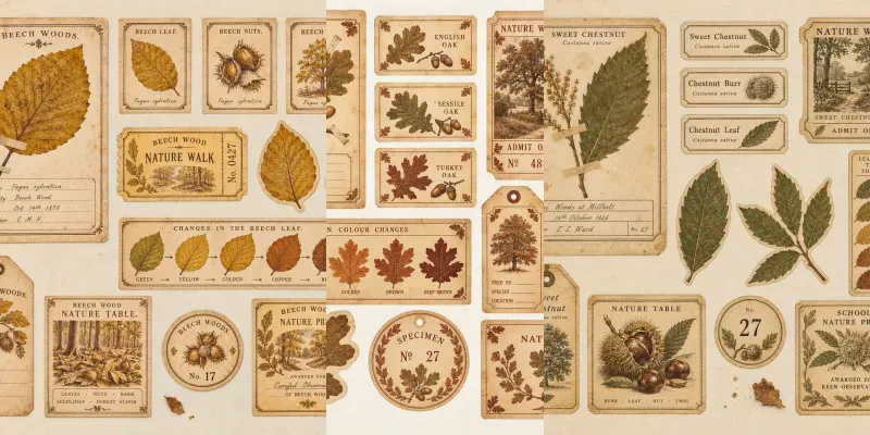 Autumn Leaf Pressing Ephemera