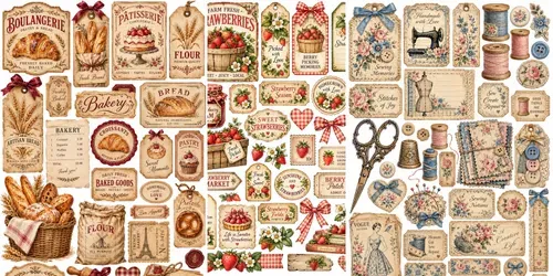 Vintage County Fair Junk Journal Kits generated by chatgpt-image