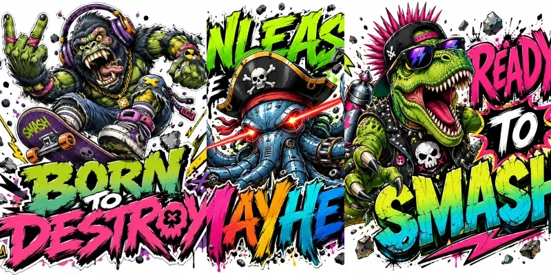 Pop Art Mascot Chaos Design generated by undefined