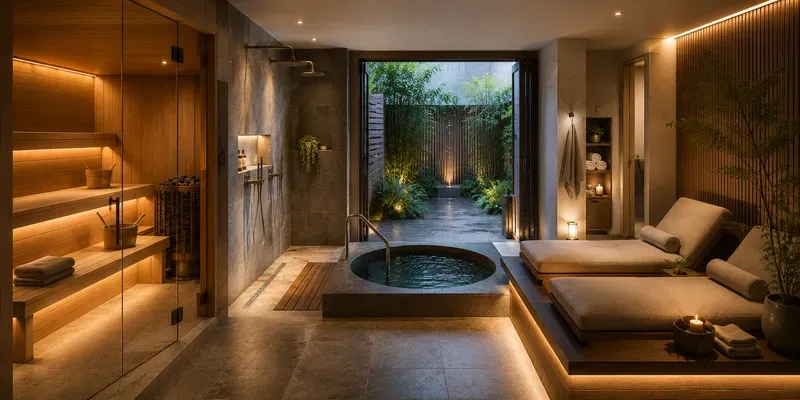 Home Sauna Contrast Wellness Suites generated by undefined