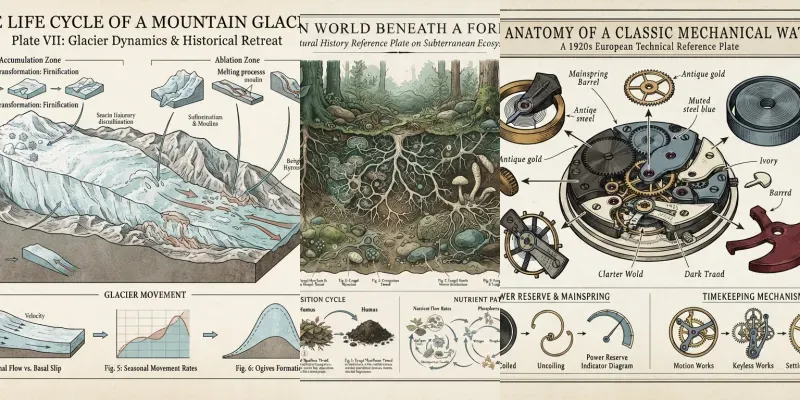 Vintage Field Guide Infographics generated by undefined