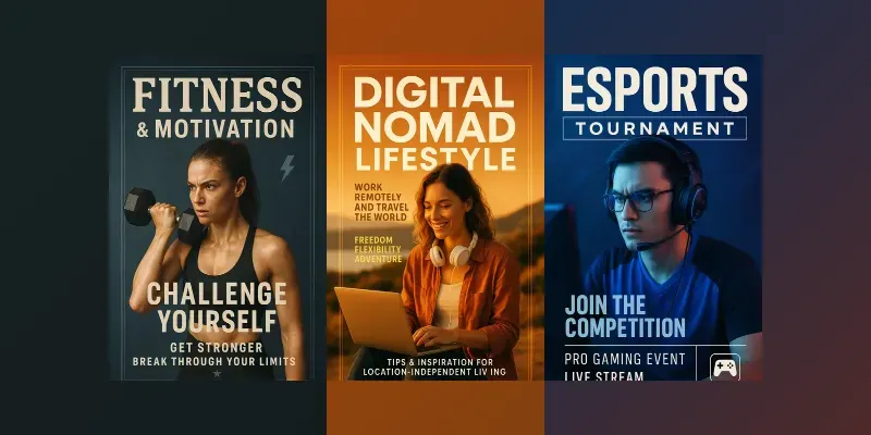 Dynamic Magazine Posters generated by undefined