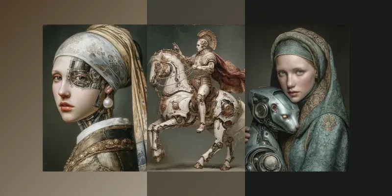 Cybernetic Renaissance Fusion Art generated by undefined