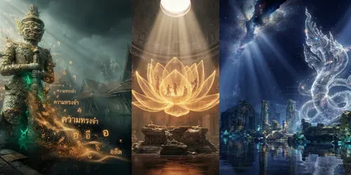 Surreal Thai Temple Memories Generator generated by gemini-image