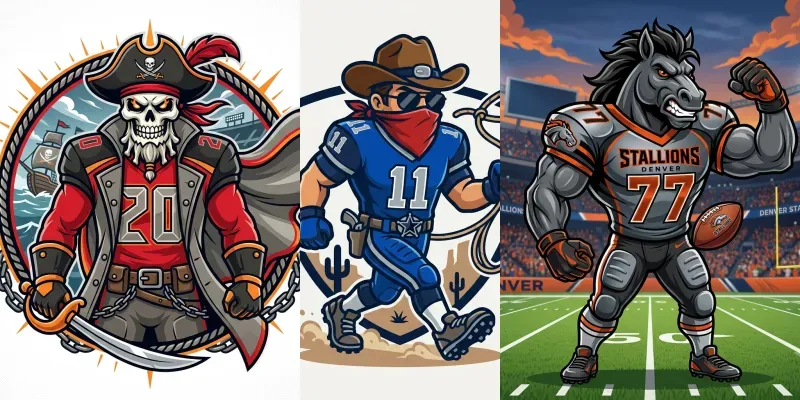 Nfl Mascot Vector Fanmades generated by undefined