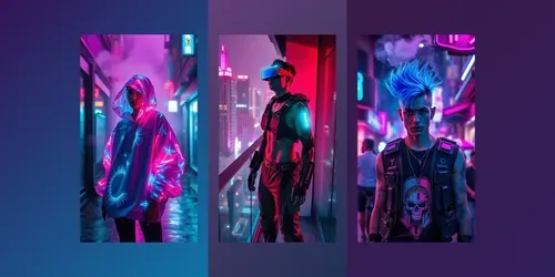 Cyberpunk Streetwear Editorial Packs generated by stable-diffusion