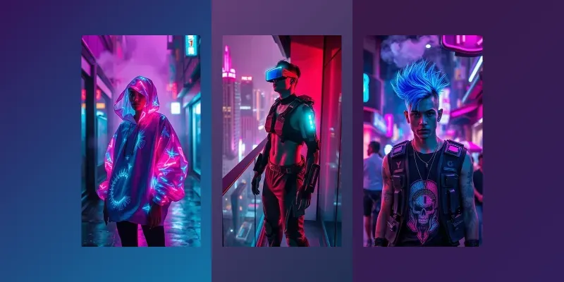 Cyberpunk Streetwear Editorial Packs generated by undefined