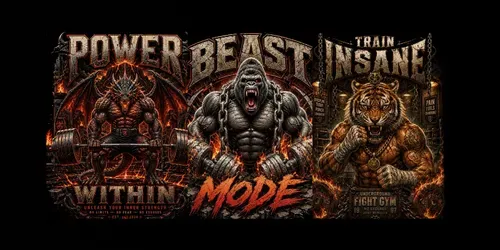 Gym Strong Beast Editions generated by chatgpt-image