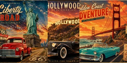 American Legends Vintage Roadsides generated by chatgpt-image