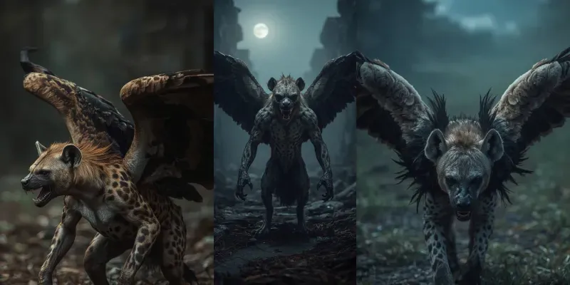 Hyena Eagle Creature Generator generated by undefined