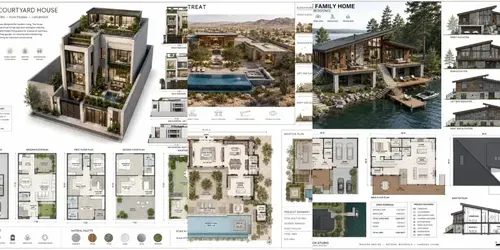 Architectural Blueprint Showcases generated by chatgpt-image