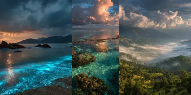 Breathtaking Nature Photo Templates generated by undefined