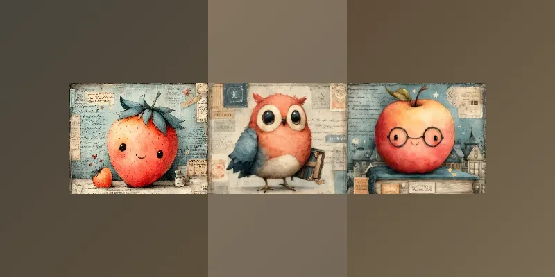 Kawaii Junk Journal Pages For Kids generated by undefined