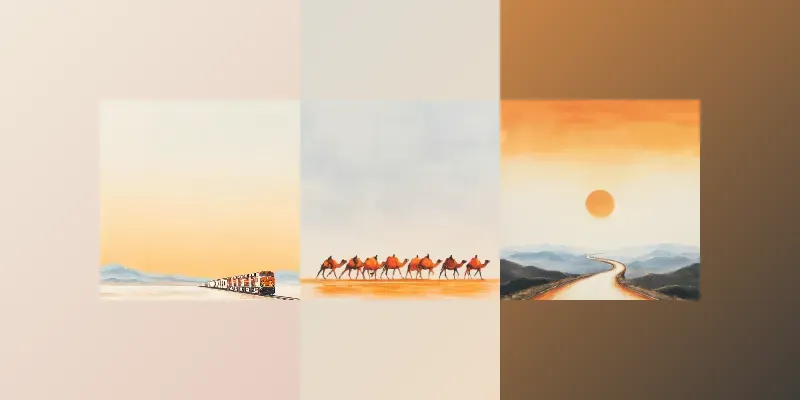Cinematic Minimal Scene Landscapes generated by undefined