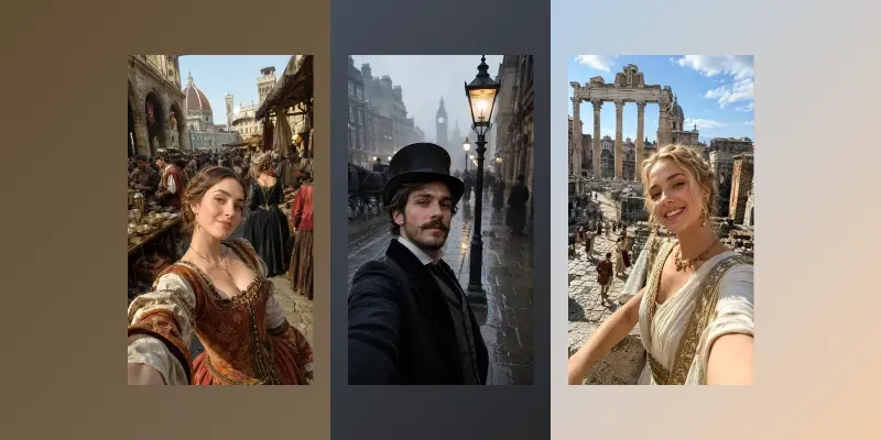 Time Traveler Selfie Generator generated by undefined