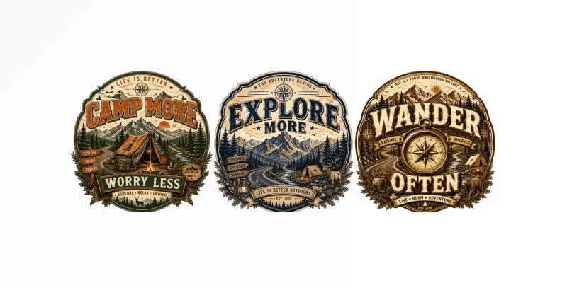 Road Trip Adventure Badge Generator generated by undefined