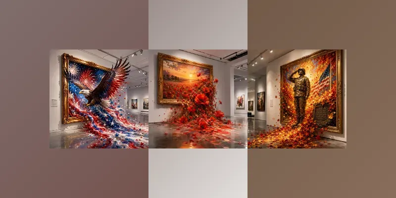 Memorial Day Frame Art generated by undefined