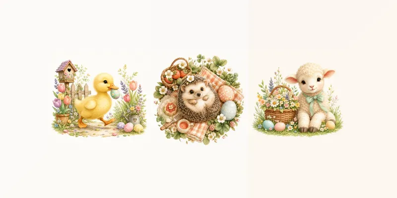Springtime Easter Cuties generated by undefined