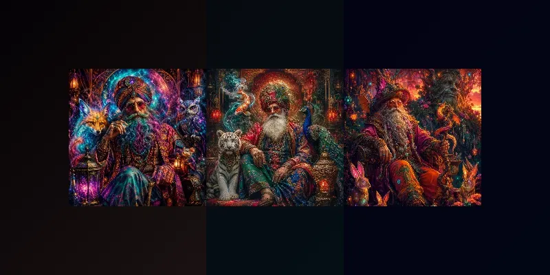 Psychedelic Elder Mystic Companions generated by undefined