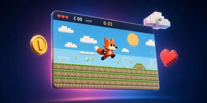 Retro Pixel Platformer Build Chain