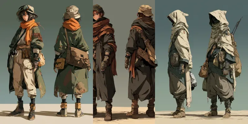 Wasteland Survivor Anime Character Sheet