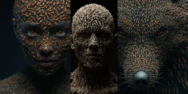 Objects Formed Entirely From Insects generated by undefined