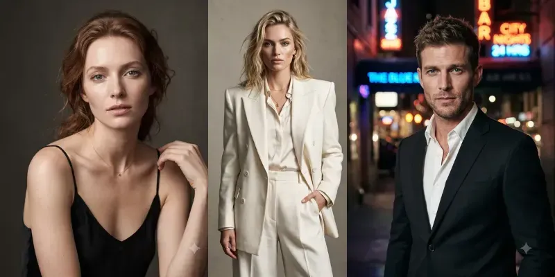 Cinematic Supermodel Fashion Editorials generated by undefined