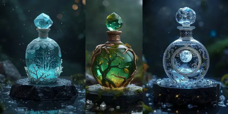 3D Lucid Luxury Bottles