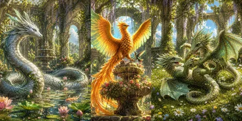 Verdant Ruin Dragons generated by chatgpt-image