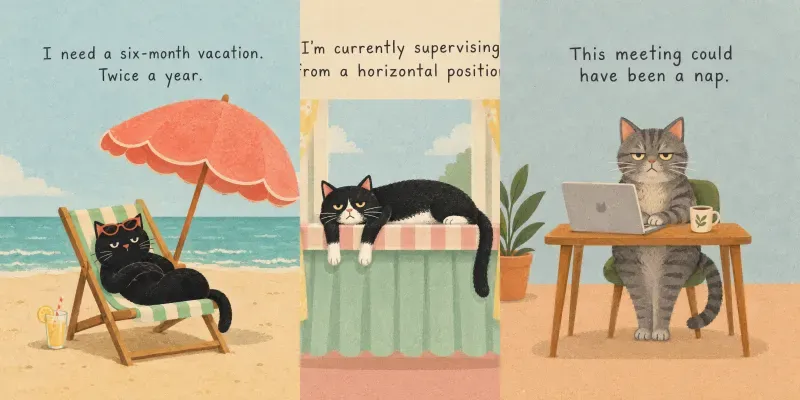 Funny Cat Quote Poster Art