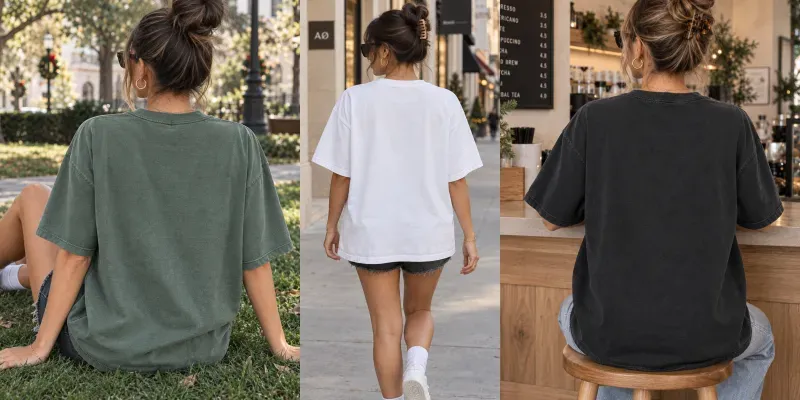Back View Tshirt Mockup Templates generated by undefined