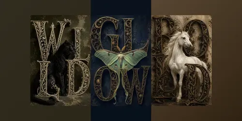 Filigree Wordframe Posters generated by chatgpt-image