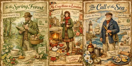 Vintage Collages generated by chatgpt-image