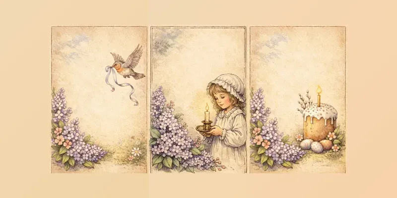 Timeless Easter Junk Journals Pages generated by undefined