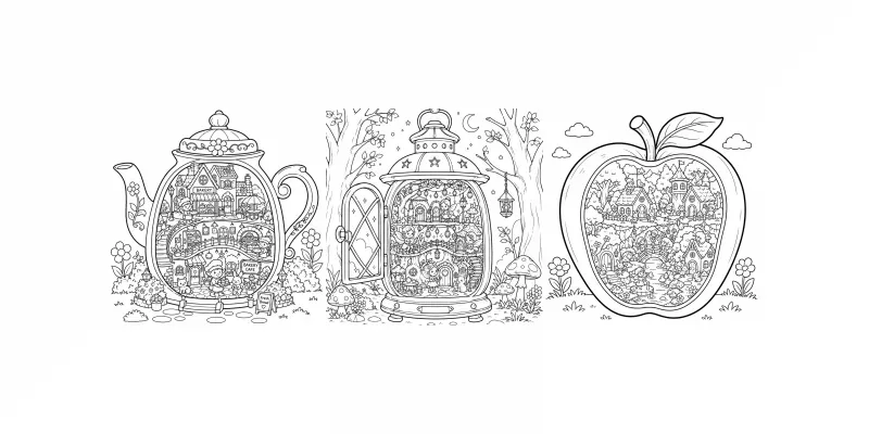 World Inside Coloring Books generated by undefined