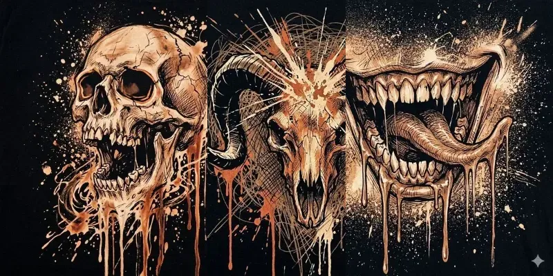 Dark Bleach Art Horror Illustrations generated by undefined