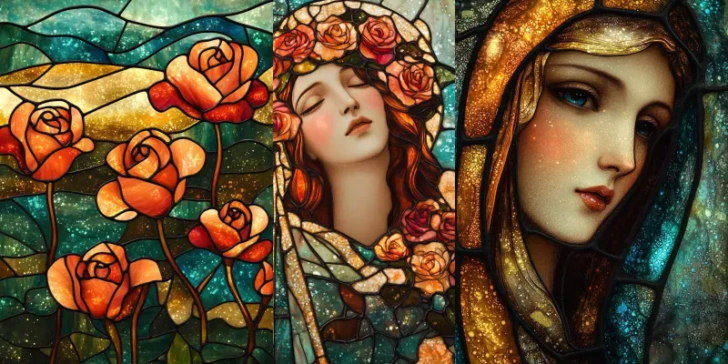 The Virgin Mary And The Mystic Rose Pages generated by undefined