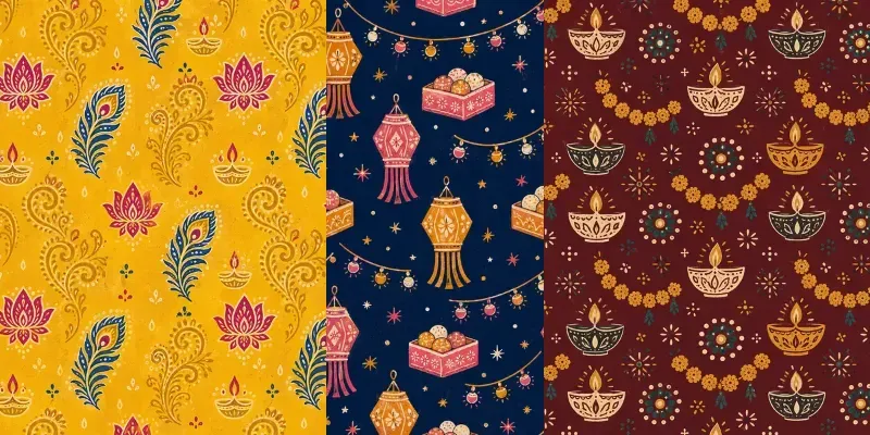 Diwali Toran Bells Kolam Patterns generated by undefined