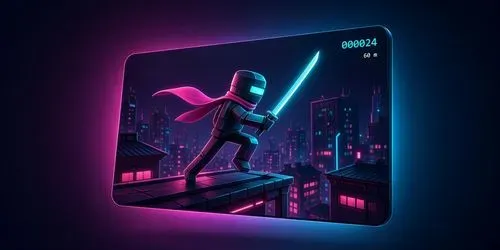 Neon Samurai Runner Game Builder generated by codex