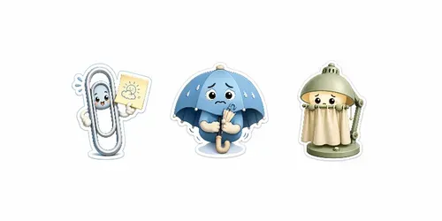 Emotional Object Sticker Generator generated by chatgpt-image
