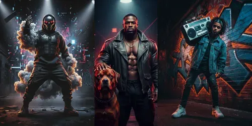 Hiphop Album Cover Style generated by gemini-image