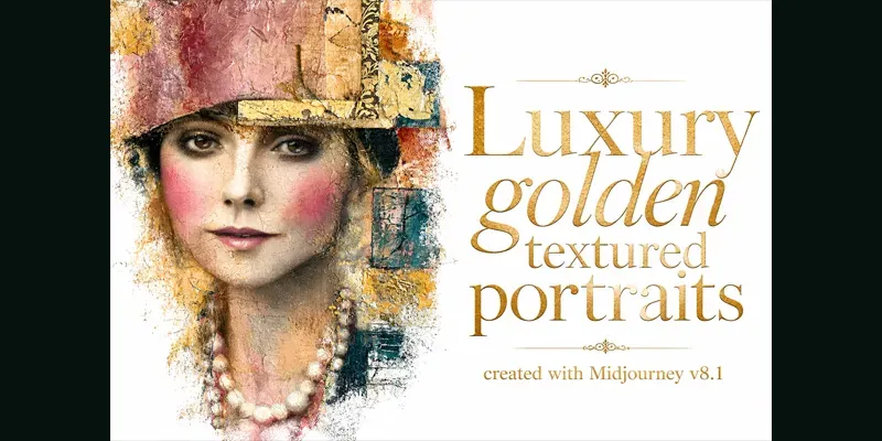 Luxury Textured Portraits generated by undefined